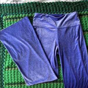 Athleta Blue Velvet Pants